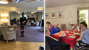 Calverton care home remembers Robert Burns